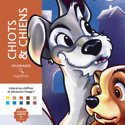 Coloriages mystères Disney - Chiots et chiens