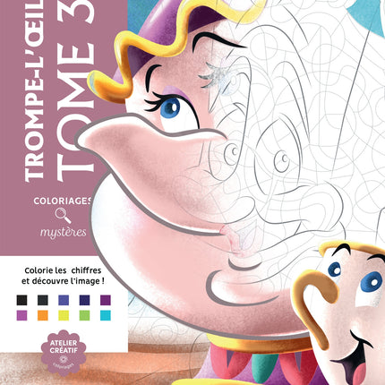 Coloriages mystères Disney - Trompe l'oeil Tome 3