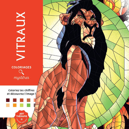 Coloriages mystères Disney - Vitraux
