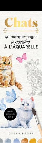 Watercolor Cats Bookmarks