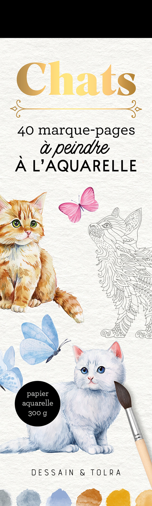 Watercolor Cats Bookmarks