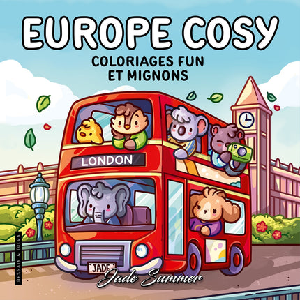 Cozy Europe - Jade Summer - Fun and cute coloring pages - Cozy coloring