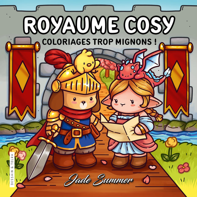 Cozy Kingdom - Jade Summer - Cute coloring pages, fantasy world for adults - Cozy coloring