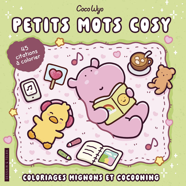 Cozy Little Words - Coco Wyo - Cute and Cozy Coloring Pages - Cozy coloring