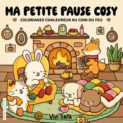 My cozy break - Vivi Tinta - Warm fireside coloring - Cozy coloring