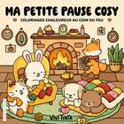 My cozy break - Vivi Tinta - Warm fireside coloring - Cozy coloring
