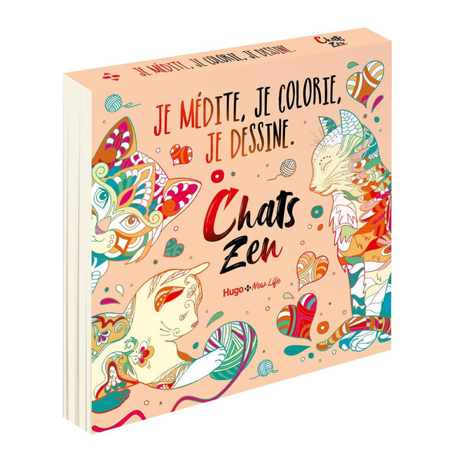 CHATS ZEN - Je médite, je colorie, je dessine