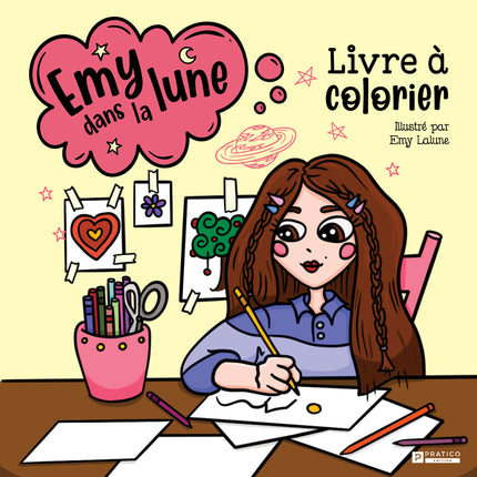 Livre à colorier Emy dans la lune
