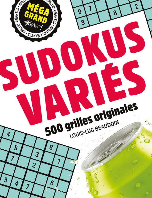 Méga grand - Sudokus variés 500 grilles originales