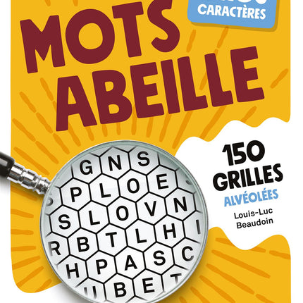 Gros caractères - Mots abeille 150 grilles alvéolées