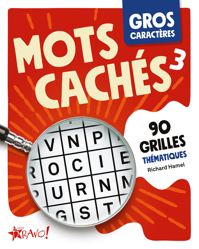 Gros caractères - Mots cachés 3 92 grilles thématiques