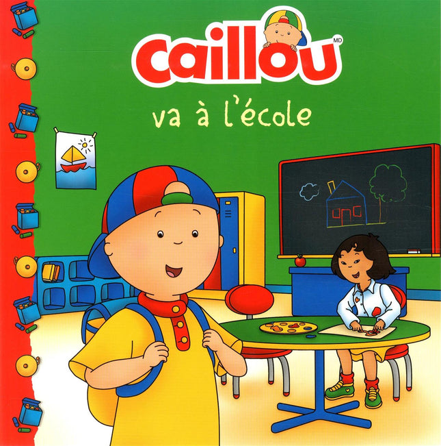 Caillou goes to school