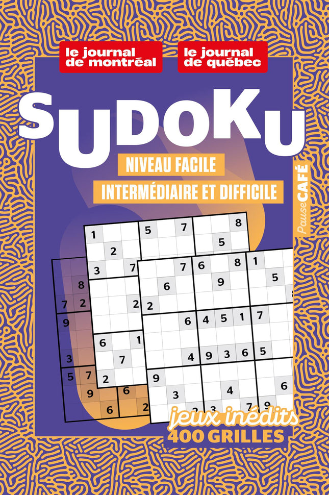 Pause-café : Sudoku No.1 Niveau facile, intermédiaire et difficile