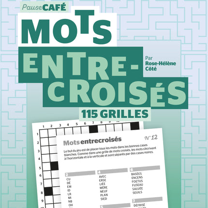 Pause Café : Mots entrecroisés no 1