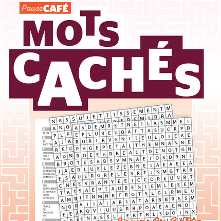 Pause Café : Mots cachés no 2
