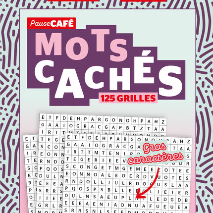 Pause Café : Mots cachés gros caractères 2026 no 1