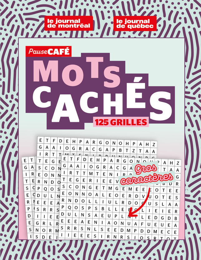 Pause Café : Mots cachés gros caractères 2026 no 1