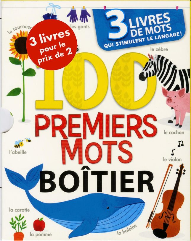 Boîtier (3 livres) 100 premiers mots