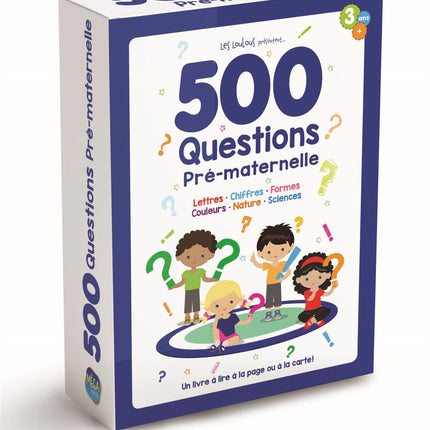 500 questions Pré-maternelle Un livre à lire à la page et à la carte