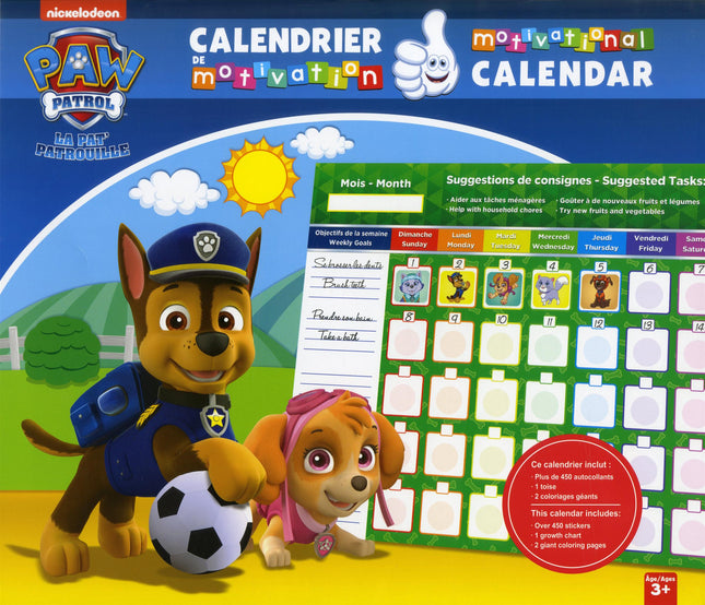 La Pat'Patrouille - Calendrier de motivation 3 +