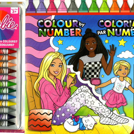 Barbie - Color by Number: 40 Fun Scenes to Color! 3+