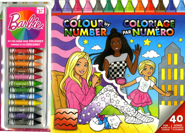 Barbie - Color by Number: 40 Fun Scenes to Color! 3+