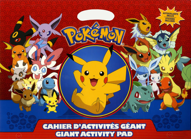Pokémon - Cahier d'activités géant Avec autocollants