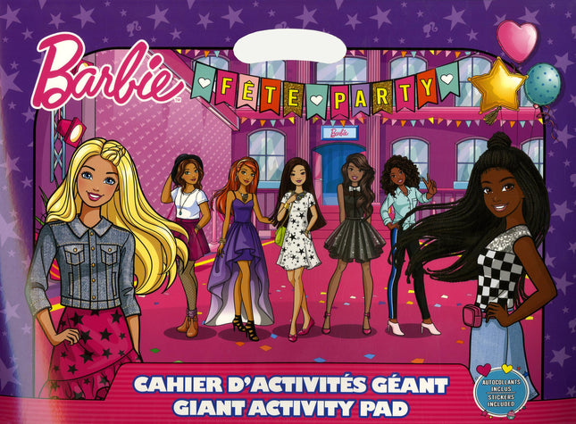 Barbie - Cahier d'activités géant Autocollants inclus