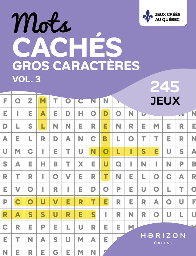 Mots cachés gros caractères - Vol.3