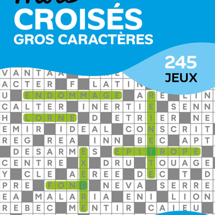 Mots croisés gros caractères 225 jeux