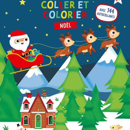 Coller et colorier Noël - avec 144 autocollants