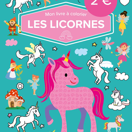 Mon livre à colorier - Les licornes