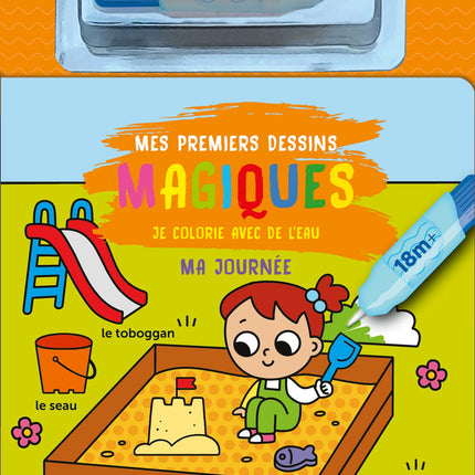 My first coloring activity with water: My day 