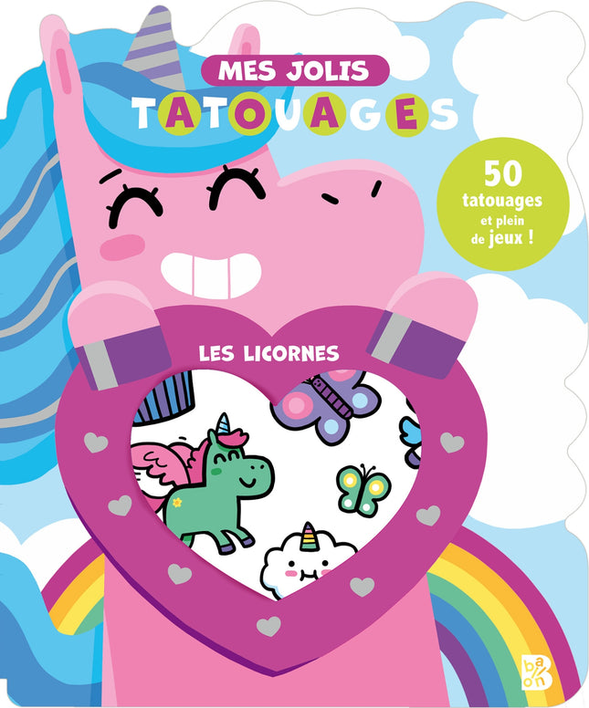 Tatouages avec découpe: Les licornes