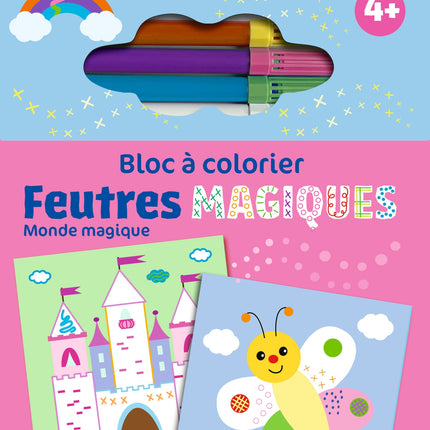 Coloring book with magic markers - The magical world 
