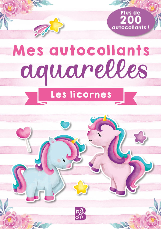 My watercolor stickers: Unicorns 