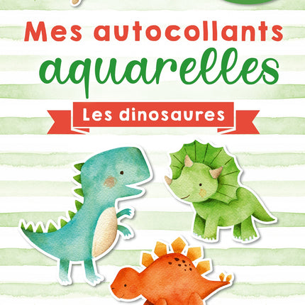 Mes autocollants aquarelles : Les dinosaures