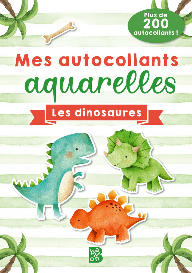 My watercolor stickers: Dinosaurs 