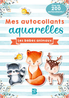 Mes autocollants aquarelles : Les bébés animaux