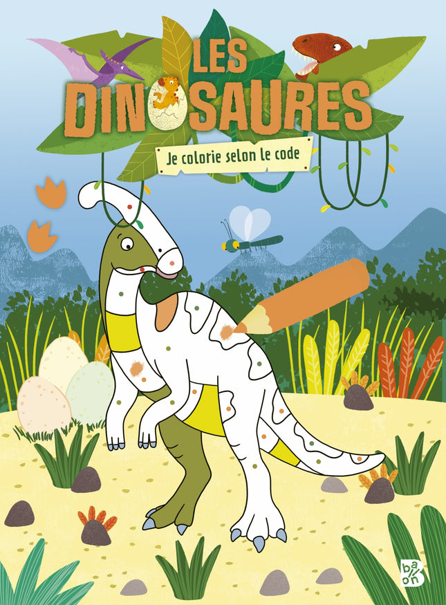 Les dinosaures : Je colorie selon le code