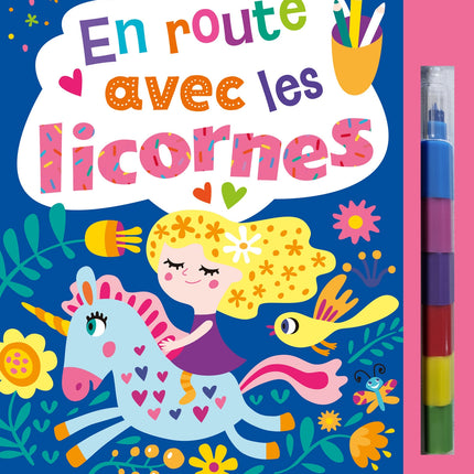 On the Road with Unicorns (book with felt-tip pen)
