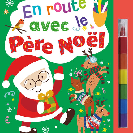 On the road with Santa Claus (book with felt-tip pen)