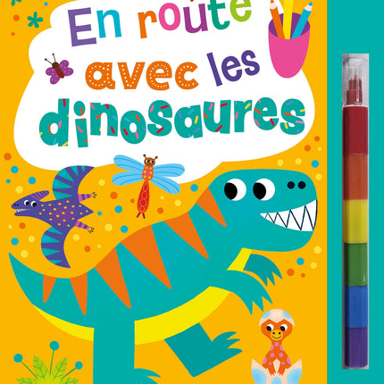 On the Road with Dinosaurs (book with felt-tip pen)