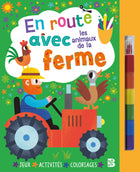 On the road with the farm animals (book with felt-tip pen)