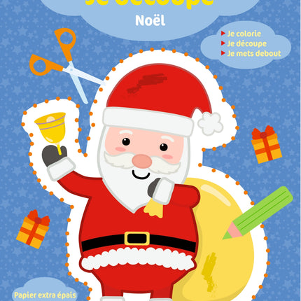 Je colorie et je découpe : Noël 3 ans plus