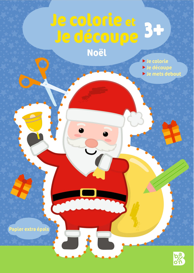 Je colorie et je découpe : Noël 3 ans plus