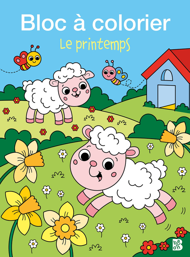 Coloring Pad: Spring