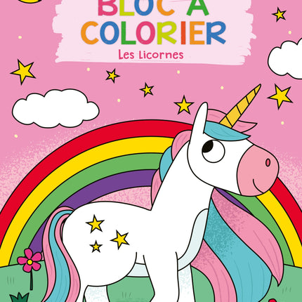 Bloc à colorier - Les licornes