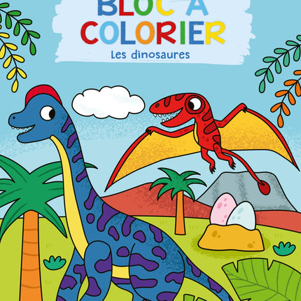 Bloc à colorier - Les dinosaures