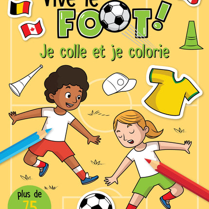 Vive le foot - Je colle et je colorie